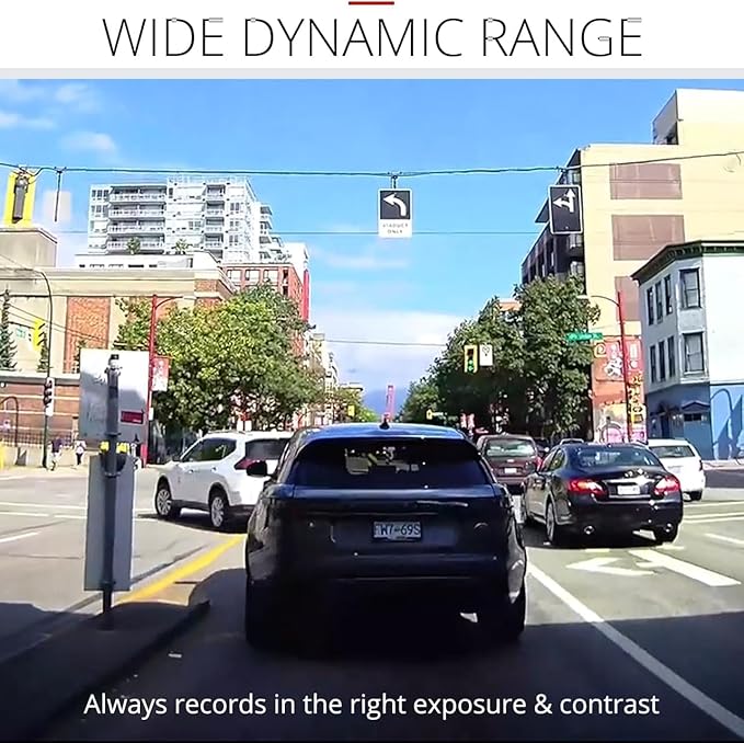 Q200 Dash Cam Front and Rear, WiFi, WDR, Speed Red Light Alerts, ADAS, 256GB Max, Parking Monitor, Night Vision (32GB MicroSD, 12V Cigar, Hardwiring Cable) (2CH Front & Rear)