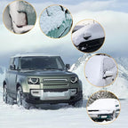 27” Snow Brush & Detachable Ice Scraper 2-in-1, Scratch-Free Split Bristles, Extendable 27-39” EVA Foam Grip, PVC Squeegee Snow Shovel with Guide Channel for Car Windshield/Truck/SUV