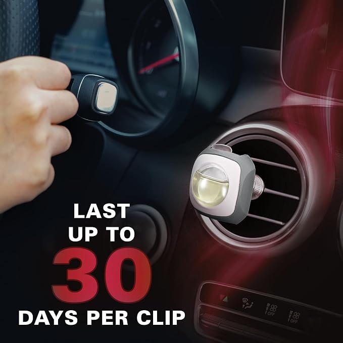 Ultra Berry Scent Car Air Freshener Vent Clips 6 Ct | Long Lasting Up to 180 days, Natural Essential Oil, Car Fragrance Accessories for Women and Men, Odor Eliminator, 4 mL Each