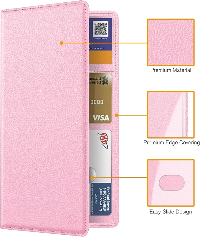 Car Registration and Insurance Card Holder, Vehicle Glove Box Card Organizer Wallet Automobile Accessories for License