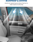 in-Channel Rain Guards Compatible with 2005-2015 Tacoma Double Cab Window Vent Visor Window Deflectors Vent Shades Tacoma Accessories