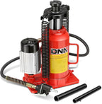 20 Ton Air Hydraulic Bottle Jack Air-Operated Hydraulic Bottle Jack Portable Low Profile Manual Jack Air Jack for Car Pickup Truck RV Auto Repair w/Handle, TOOLS-00769