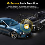 4K+2K Dash Cam Front and Rear, Free 64GB Card Included, 5.8GHz WiFi Dash Camera for Cars, Built-in G-Sensor, 3.2” IPS Screen, 170°Wide Angle, Night Vision, 24 Parking Mode, Black