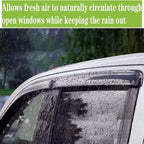 4PCS Premium Window Visors Rain Guards for Chevrolet(Chevy) Equinox 2018-2024 | Smoke Tinted Vent Visors | No-Drill Installation | Reduce Wind Noise & Block Rain | Weatherproof Car Accessories