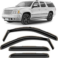 in-Channel Incredibly Durable Rain Guards Compatible with GMC Yukon XL 2500 2007-2013, Original Window Deflectors, Vent Window Visors, Vent Deflector, 4 pcs. - 607188