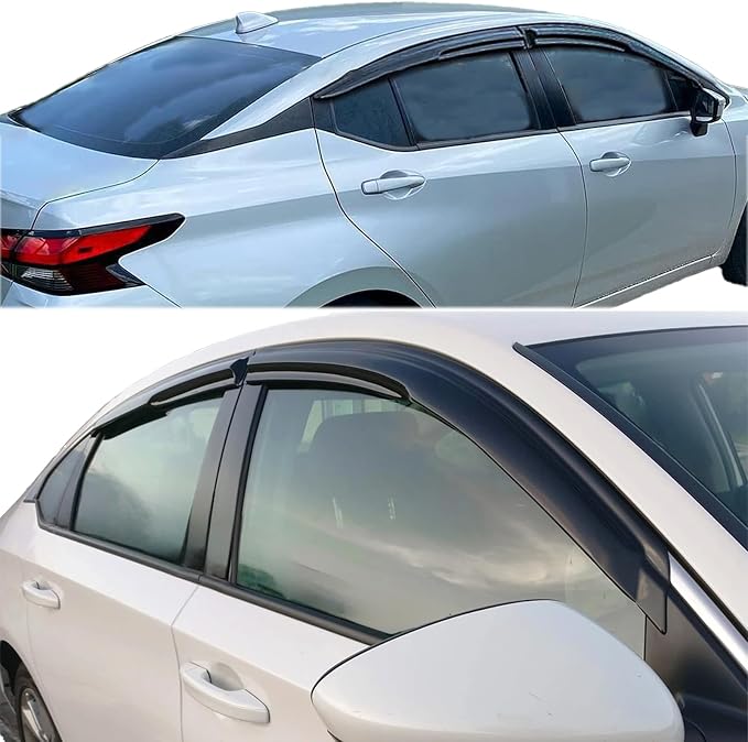Tape On Rain Guards Window Visors Compatible with 2019-2025 Nissan Altima,Side Window Wind Deflectors Rain Guards Shade for 19-25 Altima,Vent Visors, Easy Installation,Car Accessories-4PCs