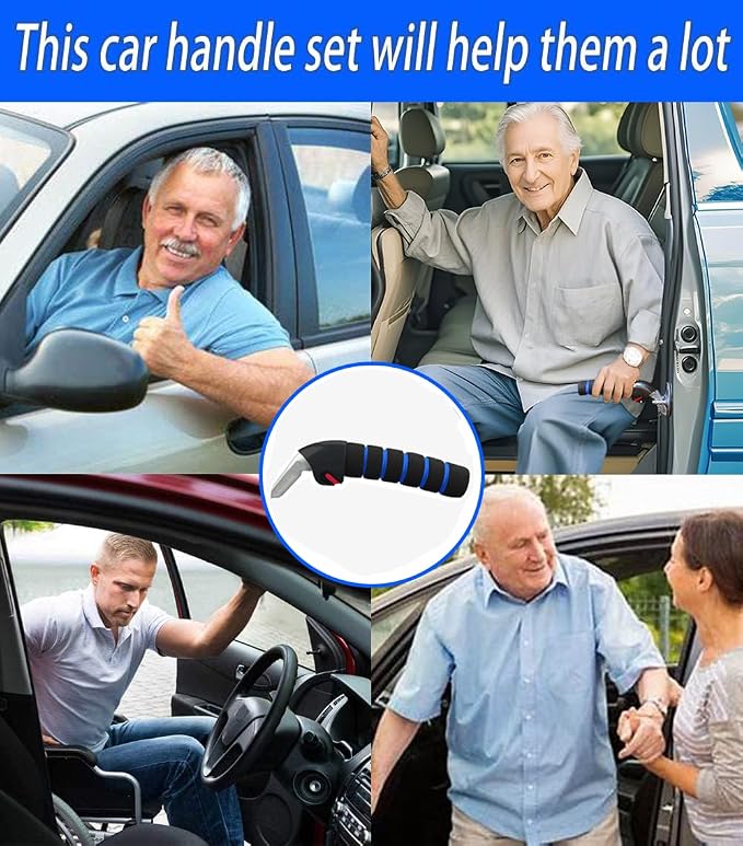 2Pack Car Door Handle for Elderly Car Handle Assist Support Multifunction for Seniors and Handicapped