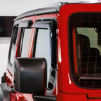 Voron Glass Tape-on Extra Durable Rain Guards for Jeep Wrangler JL 2018-2026/Jeep Gladiator 2020-2026, Window Deflectors, Vent Window Visors, 4 Pieces - 120103