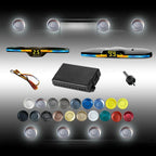 New Features Forward and Reverse Parking sensors, Option to Measure Distance in inches, bidirectional Display Option, and Customizable Digital Direction 18 Color Probes to Choose from(Grey)