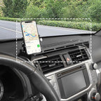 Dash Phone Holder for 4 Runner Full Metal Heavy-Duty Console Extension Dash Phone Mount Compatible with Toyota 4Runner 5th Gen 2010–2023, Fits Most Smartphones No-Drill (with Phone Stand)