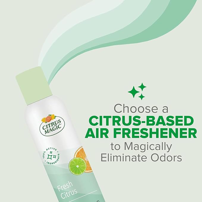 Freshener Odor Eliminating Air Freshener Spray, 3 Ounce (Pack of 3), Fresh Citrus, 3 Count