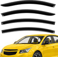 Extra Durable Window Deflectors Tape-On Window Visors Rain Guards Fit for Chevrolet (Chevy) Cruze 2011-2015 Sedan, Sun Visors, Wind Vent for Shades, Exterior Car Accessories - 4pcs. AG0643