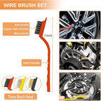 Car Interior Detailing Brush Cleaning Kit, Soft Bristle Dusting Brush, Wire Brush Set, Car Cleaning Gel, Car Accessories Essentials Supplies Tools for Auto,Truck,SUV,RV（6PCS ）