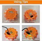 USB-C Rechargeable LED Road Flares Emergency Lights 3 in 1 Cable Roadside Warning Car Safety Beacon Flashing Disc Kit with Magnetic Base for Vehicles