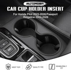 Car Cup Holder for Honda Pilot 2023-2025/Passport Ridgeline 2024-2025 2026 Accessories Water Cup Holders TPE Durable Cup Holder Insert for Pilot