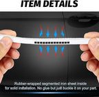 19.7Ft(6M) White Car Door Edge Guards, U-Shape Rubber Door Protector Edge Strip,Easy to Cut No Need Adhesive Fit for Most Vehicles