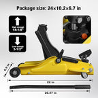 2.5 Ton Trolley Jack with Carrying Case Hydraulic Low Profile Floor Jack for Cars Lift with Single Piston Lift Pump, 5500 lb Capacity…