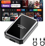 LAMTTO 2-in-1 Car TV Mate Pro – Wireless CarPlay Adapter with HD Media Port Input for TV Stick, Switch to Watch on Car Screen Compatible with Wired CarPlay Touchscreen Cars（2016-2025）