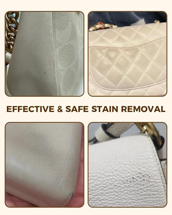 Leather Cleaner & Moisturizer Set for Coach, Cleaning and Maintenance Kit for Coach, Deep Nourishing & Stain Removal, Gentle Care, Suitable for Coach Handbags, Wallets and Other Luxury Brands