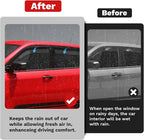 Compass Window Visors - Rain Guards for 2017-2025 2026 Jeep Compass Accessories, Outside-Mount Tape-On Side Window Wind Deflectors Vent Visors Shades Rainproof 4PCS