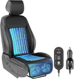 Paffenery 2026 Upgraded Cooling Car Seat Cover Front Seat, 12V-24V Ventilated Cooling Car Seat Cushion, Cooled Seat Cover for Car SUV Truck Universal Fit, Classic Black
