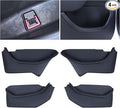 Door Side Pocket Storage Box Insert Tray for Tesla Model Y Juniper 4PCS 2026 2025 Door Pocket Liner with Emergency Release Access for Model Y Juniper Accessories Full-Cover TPE (Juniper-upgrade)