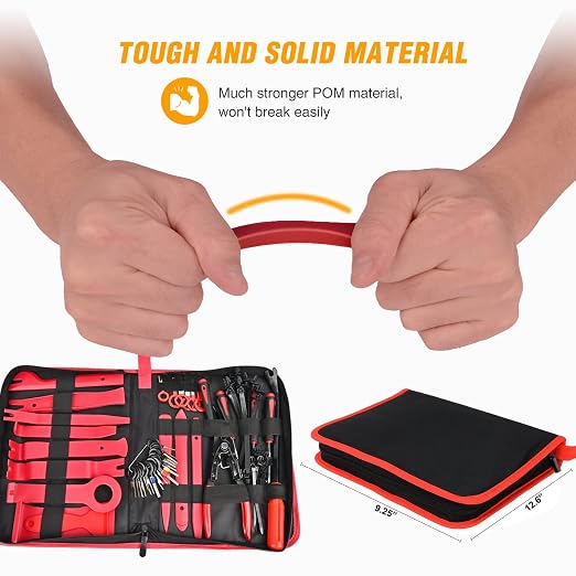 238Pcs Trim Removal Tool, Auto Push Pin Bumper Retainer Clip Set Fastener Terminal Remover Tool Adhesive Cable Clips Pry Kit Car Panel Radio Removal Auto Clip Pliers