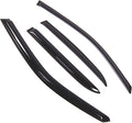 WD2-767 Dark Smoke 4 Pcs Set Window Visor (Outside Mount) Deflector Rain Guard Compatible with 2011-2016 Chrysler 300 300C