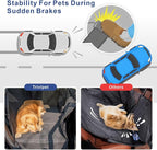 Dog Car Seat Cover - Hard Bottom Backseat Extender, Black | Back Seat, Waterproof Hammock, Thick Sponge, Supports 400 lbs, Seat Protector, Pets, Cars, SUVs, Trucks