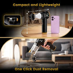Handheld Car Vacuum Cleaner,25000PA Strong Cyclonic Suction Foldable Mini Vacuum Portable Cordless with Digital Display and One Touch Dust Removal for Car, Home, Office, Kitchen (Gold)