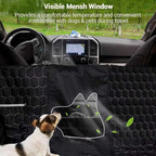 Dog Car Seat Cover for Trucks, Dog Seat Cover for Back Seat Protector F150 Ram 1500, Waterproof Dog Hammock for Truck with Mesh Window Heavy Duty Seat Cover for F-Series/GMC Sierra/Silverado