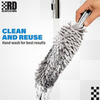Car Duster Interior 14" – Ultimate Dash Duster for Women & Men, Chenille Car Accessories Interior, Lint & Scratch-Free