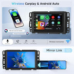 Car Radio for Chevrolet Chevy Silverado Impala Tahoe GMC Sierra Yukon [2+64G],Android 15 Wireless CarPlay/Android Auto Touch Screen,7 Inches IPS Screen for Chevy Silverado 07-14 Car Stereo