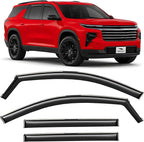 Voron Glass in-Channel Extra Durable Rain Guards for Chevrolet (Chevy) Traverse 2024-2026, Window Deflectors, Vent Window Visors, 4 Pieces - 200798