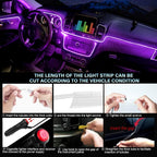 Car LED Interior Strip Light — App-Controlled RGB Ambient Kit