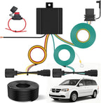 4 Pin Trailer Wiring Harness Kit 56331 for 2011 2012 2013 2014 2015 2016 2017 2018 2019 2020 Dodge Grand Caravan Chrysler Town & Country Ram C/V Simple Fit Tow Hitch