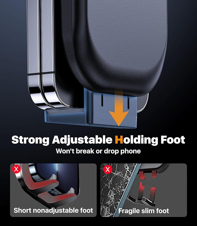 Ultra Stable Phone Holders for Your Car [Powerful & 360 Adjustable Suction Cup] Universal Car Phone Holder Mount Long Arm Flexible Car Mount for Dashboard Windshield Air Vent All Phone Case