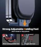 Ultra Stable Phone Holders for Your Car [Powerful & 360 Adjustable Suction Cup] Universal Car Phone Holder Mount Long Arm Flexible Car Mount for Dashboard Windshield Air Vent All Phone Case