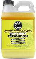 Citrus Wash & Gloss Foaming Car Wash Soap - High Suds Formula Foam Cannon Soap for Foam Blasters, or Bucket Washes - Safe on Paint, Clear Coat, and Wax, Citrus Scent - 64 oz