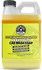 Citrus Wash & Gloss Foaming Car Wash Soap - High Suds Formula Foam Cannon Soap for Foam Blasters, or Bucket Washes - Safe on Paint, Clear Coat, and Wax, Citrus Scent - 64 oz