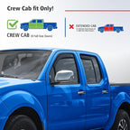 Goodyear Shatterproof in-Channel Window Deflectors for Suzuki Equator 2009-2012 Crew Cab, Rain Guards, Window Visors for Cars, Vent Deflector, Car Accessories, 4 pcs - GY007868
