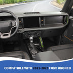 Center Console Dash Grab Handle Cover Trim Compatible with 2021-2024 Ford Bronco Light Green Interior Accessories (Not for Bronco Sport)