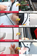 Car Door Edge Guard Invisible Automotive Door Sill Guard Protectors Anti-Scratch Adhesive Tape Waterproof Strips for Car Door Edge Protection (33Ft x 2.75", Transparent)