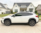 2018-2023 Tape-On Side Window Deflector Visors for Subaru Crosstrek & for Subaru Impreza Hatchback 2017-2023 Smoke Tinted Rain Guards