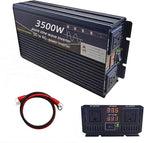 3500 Watt Power Inverter 12V DC to 220V AC Converter, RV Inverter, LED Display with 2 AC Outlets Dual Fans Radiating, for RV, Camp and Home, Electric Tool Pure Sine Wave Inverter (220V, 3500W 12V)