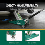 SATA 1.5-Ton (3,300 lb) Aluminum & Steel Hybrid Jack, Portable Design with Dual-Piston Quick Lift Pump, Tested for 1.5X Overload for Ultimate Safety