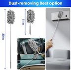 Car Cleaning Kit, 17PCS Car Interior Detailing Kit with Gray High Power Handheld Vacuum, Detailing Brush Set, Windshield Cleaner, Cleaning Gel, Complete Auto Accessories for Men, Women