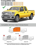 Extra-Thick Window Rain Guards Fit for Ford F250/F350/F450/F550 1999-2016 Super Duty SuperCrew Rain Guards Window Deflectors Visors Tape-on Vent Visors Vent Shades Car Accessories