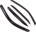 WD2-405 Dark Smoke 4 Pcs Set Window Visor (Outside Mount) Deflector Rain Guard Compatible with 2000-2006 Chevrolet Tahoe