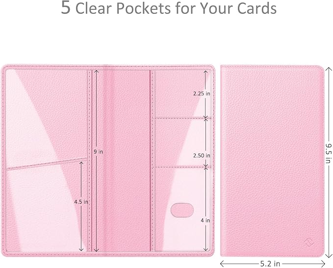 Car Registration and Insurance Card Holder, Vehicle Glove Box Card Organizer Wallet Automobile Accessories for License